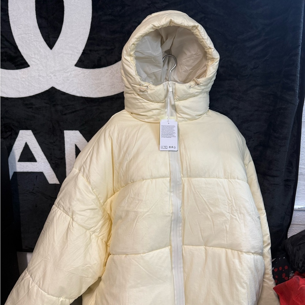 H&M Off-White Quilted Jacket